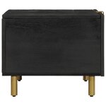 vidaXL Table basse Noir 80x50x40 cm Bois d'ingénierie