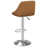 vidaXL Tabourets de bar lot de 2 marron velours