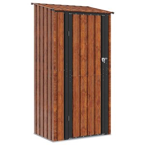 vidaXL Cabanons de jardin Marron 103 x 74 x 200 cm Métал