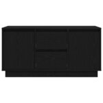 vidaXL Meuble TV avec lumières LED chêne noir 100x41x50 cm