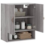 vidaXL Armoire murale sonoma gris 60x31x70 cm bois d'ingénierie