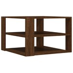 vidaXL Table basse chêne marron 59 5x59 5x40 cm bois d'ingénierie