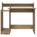 vidaXL Bureau chêne artisanal 97 x 45 x 90 cm Bois d'ingénierie