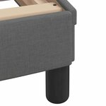 vidaXL Cadre de lit sans matelas gris foncé 90x190 cm tissu