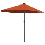 vidaXL Parasol de jardin Couleur terre cuite 294 x 150 x 224 cm tissu