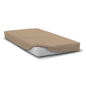 Drap housse microfibre 82 g - 180 x 200 cm - Bonnet 30 cm - Beige