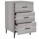 vidaXL Table de chevet sonoma gris 40x40x66 cm bois d'ingénierie