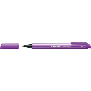 Stylo feutre pointMax pointe moyenne 0.8mm lilas x 10 STABILO
