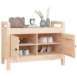 vidaXL Banc d'entrée 80x40x60 cm Bois de pin massif