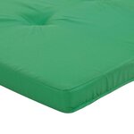 vidaXL Coussins de chaise Uni 2 Pièces Vert 58 x 77 x 4 5 cm Tissu Oxford