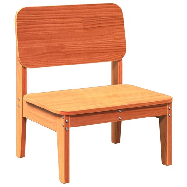 vidaXL Chaise de jardin cire marron 60x52 5x72 cm bois de pin massif