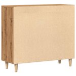 vidaXL Buffet chêne artisanal 90x34x80 cm bois d'ingénierie