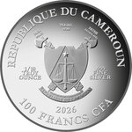 Monnaie LUNAR HORSE 1/10 Oz Argent 100 Francs Cameroon 2026 (PRÉCOMMANDE)