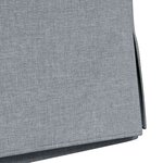 vidaXL Chaises de salle à manger 2 Pièces Gris clair 57 x 67 x 98 cm