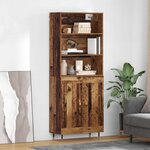 vidaXL Haut Armoire Bois Ancien 69 5 x 34 x 180 cm Bois d'ingénierie