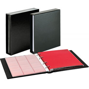 Album numismatique Karat Classic avec 10 feuilles pour monnaies de collection. Couleur - Noir