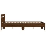 vidaXL Cadre de lit sans matelas chêne marron 120x190 cm