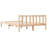 vidaXL Cadre de lit extra long sans matelas 160x210 cm bois massif pin