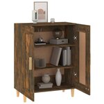 vidaXL Buffet Chêne fumé 69 5x34x90 cm Bois d'ingénierie