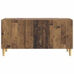 vidaXL Meuble TV 99 x 34 5 x 50 cm Bois ancien Bois d'ingénierie