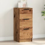 vidaXL Buffet vieux bois 30x30x70 cm bois d'ingénierie
