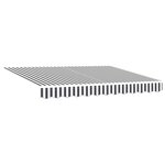 vidaXL Auvent rétractable anthracite/blanc 3x2 5 m tissu et aluminium