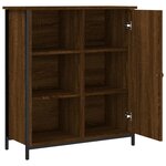 vidaXL Buffet chêne marron 70x30x80 cm bois d'ingénierie