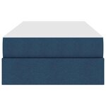 vidaXL Lit avec rangement et matelas Bleu 100 x 200 cm Polyester