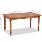 vidaXL Salon de jardin avec coussins 4 Pièces bois de teck solide