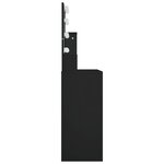 vidaXL Coiffeuse avec LED noir 86 5x35x136 cm