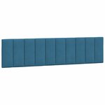 vidaXL Cadre de lit sans matelas bleu 200x200 cm velours