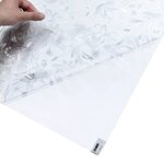 vidaXL Films pour fenêtre 4 Pièces dépoli motif de fleurs PVC