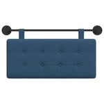 vidaXL Tête de lit suspendue Bleu Tissu