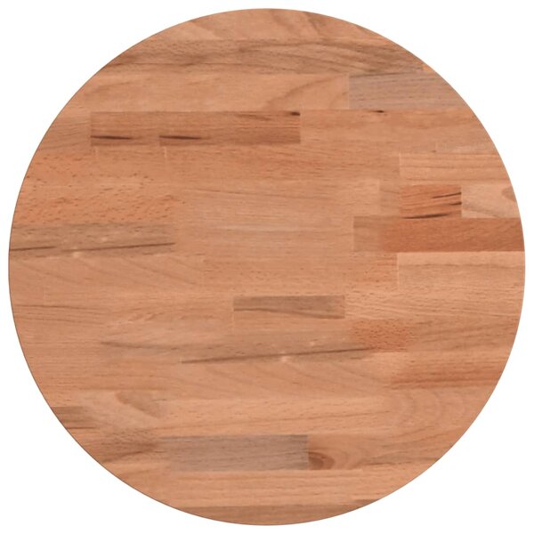 vidaXL Dessus de table Ø30x1 5 cm rond bois massif de hêtre
