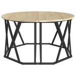vidaXL Table basse Chêne Sonoma 80 x 80 x 42 cm