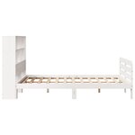 vidaXL Cadre de lit sans matelas blanc 140x190 cm bois de pin massif