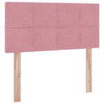 vidaXL Lit de Rangement avec matelas Rose 100 x 200 cm Velours