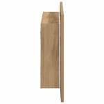 vidaXL Armoire à miroir LED chêne artisanal 60x12x45cm bois ingénierie