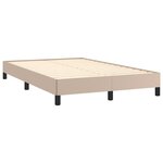 vidaXL Cadre de lit sans matelas cappuccino 120x190 cm similicuir