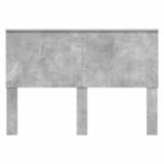 vidaXL Tête de lit Gris béton 140 cm Bois d'ingénierie