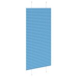 vidaXL Store plissé bleu 65x100 cm largeur du tissu 64 4 cm polyester
