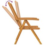 vidaXL Chaise de jardin 6 Pièces Marron 57 x 72 x 109 cm