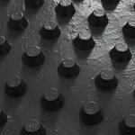 vidaXL Feuille de drainage nervurée Noir 0 5 x 20 m HDPE