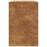 VidaXL Étagère à bois 100x40x60 cm acier résistant aux intempéries