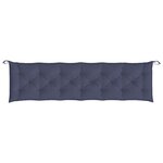 vidaXL Coussin de banc de jardin bleu marine 200x50x7 cm tissu oxford