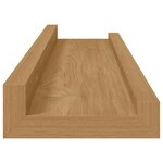 vidaXL Étagère Murale 2 Pièces Marron 40 x 9 x 3 cm Bois d'ingénierie