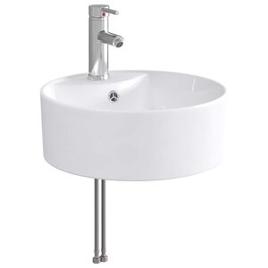 vidaXL Lavabo de salle de bains Chrome 40 5 x 40 5 x 15 cm métal