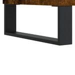 vidaXL Meuble TV chêne fumé 104x35x50 cm bois d'ingénierie