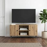 vidaXL Meuble TV 102 x 34 5 x 50 cm Chêne artisanal Bois d'ingénierie