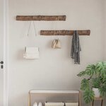 vidaXL Cintre Marron 50 x 8 x 12 cm Bois Recyclé Solide